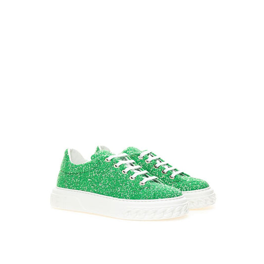 Casadei Green Leather Sneaker