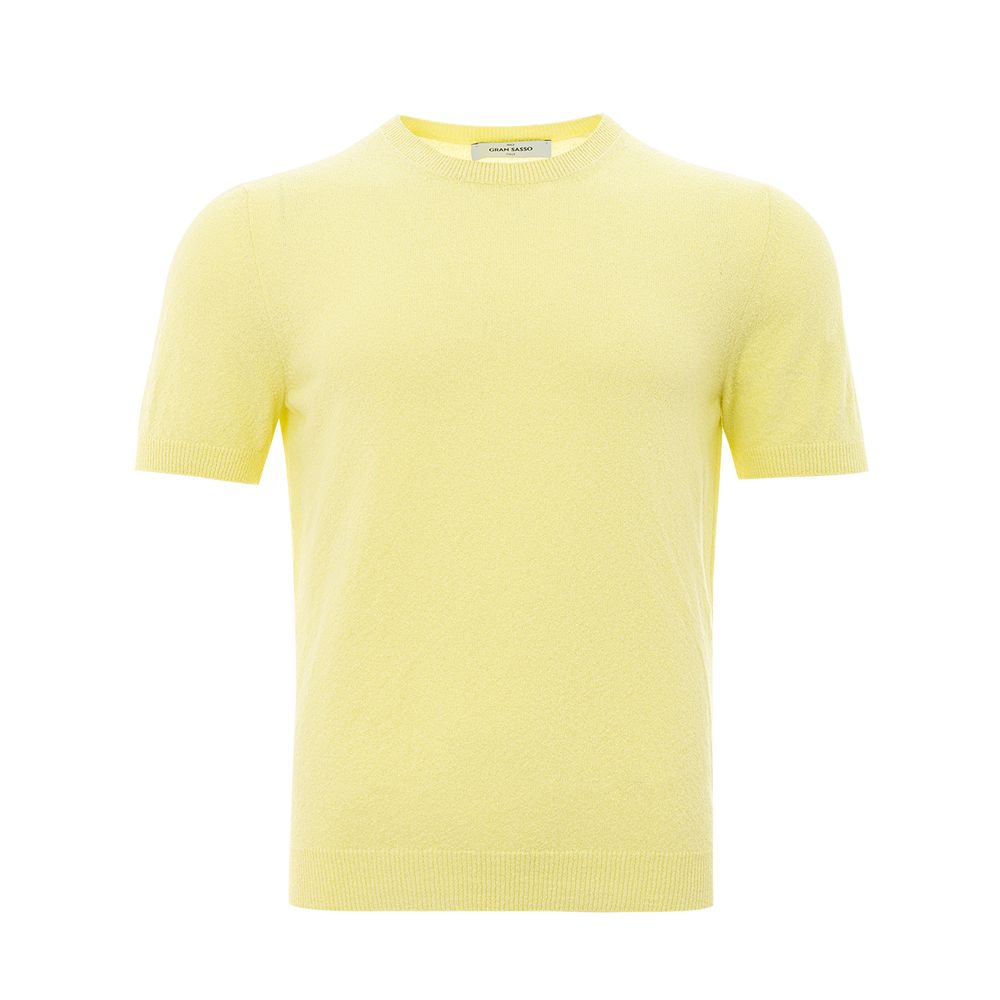 Gran Sasso Yellow Cotton T-Shirt