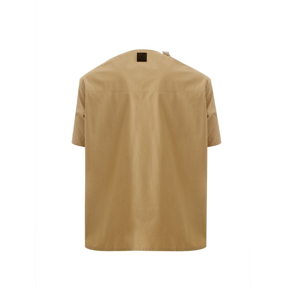 Emporio Armani Brown Cotton Shirt