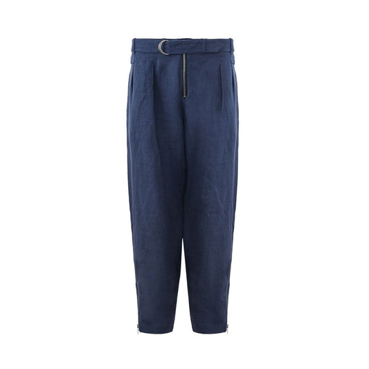 Emporio Armani Blue Linen Jeans & Pant