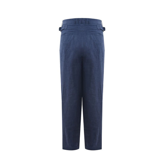 Emporio Armani Blue Linen Jeans & Pant