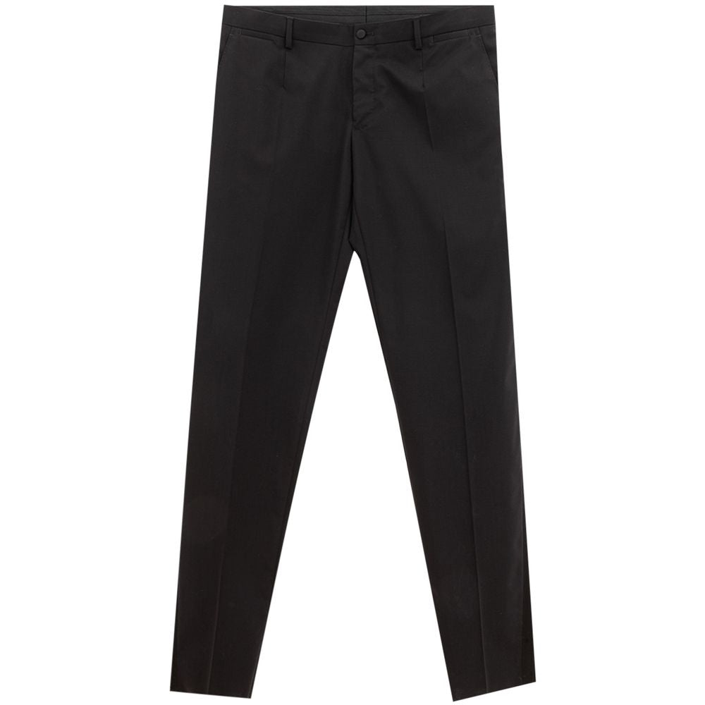 Dolce & Gabbana Black Wool Jeans & Pant