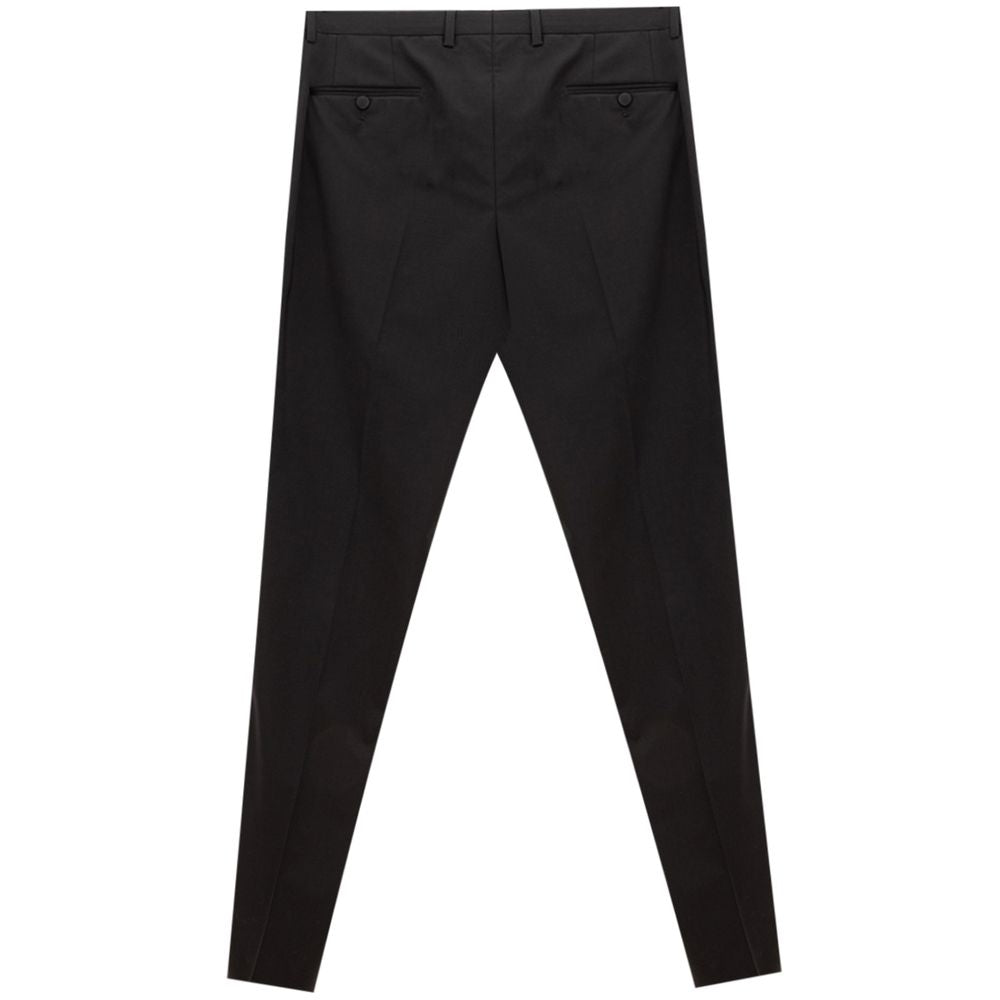 Dolce & Gabbana Black Wool Jeans & Pant