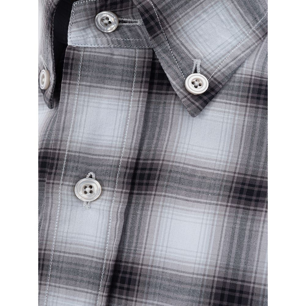 Tom Ford Gray Cotton Shirt