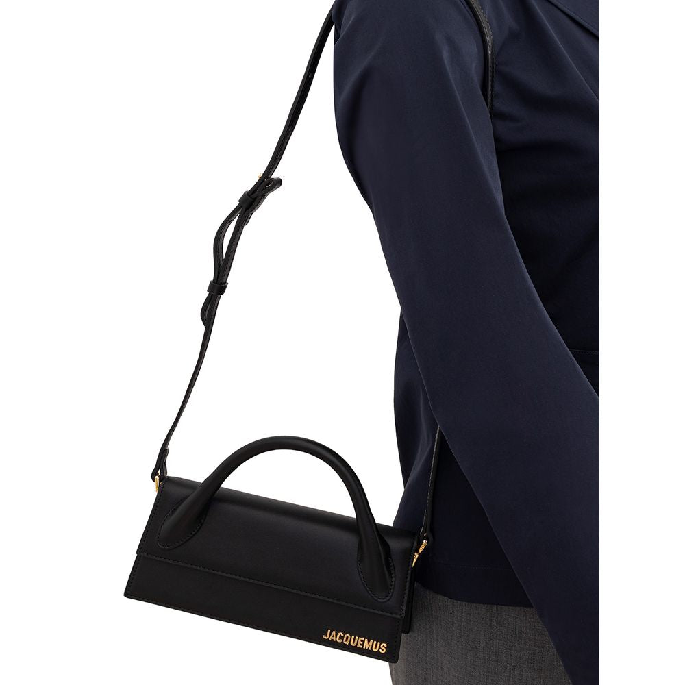 Jacquemus Elegant Black Leather Handbag