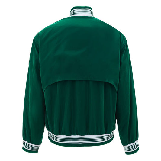 Casablanca Green White Logo Zip Sporting Jacket