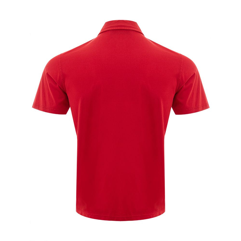 Gran Sasso Red Cotton Polo Shirt