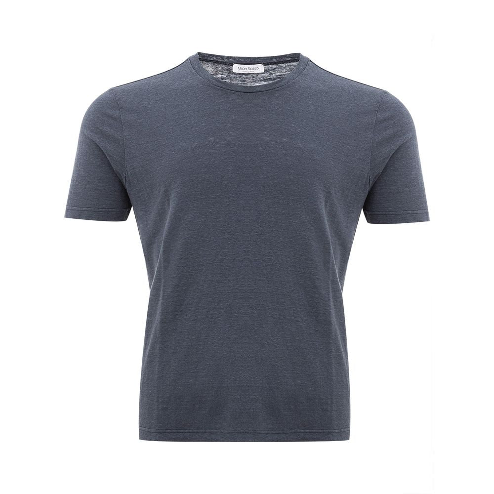 Gran Sasso Gray Cotton T-Shirt