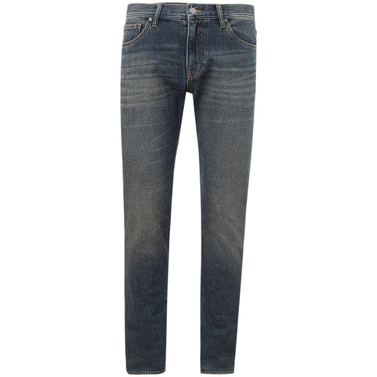 Armani Exchange Blue Cotton Jeans & Pant