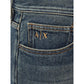 Armani Exchange Blue Cotton Jeans & Pant