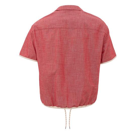 Armani Exchange Red Cotton Shirt