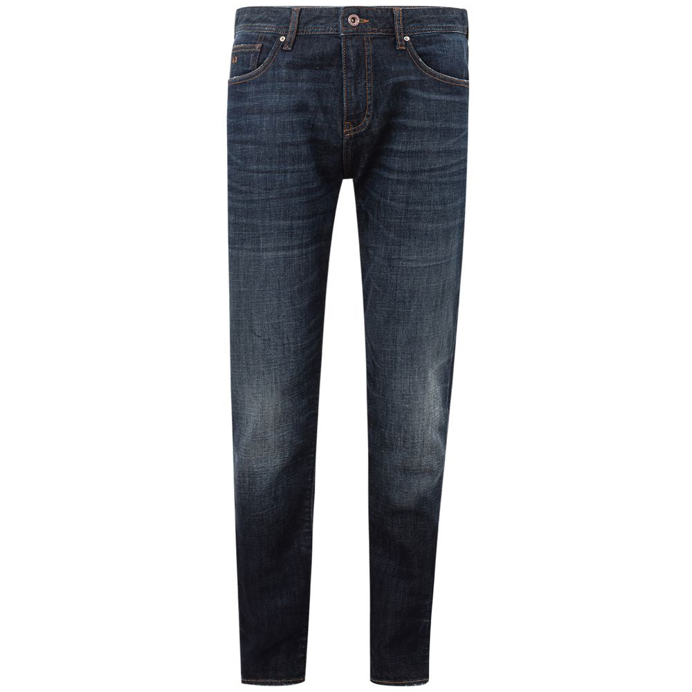 Armani Exchange Blue Cotton Jeans & Pant