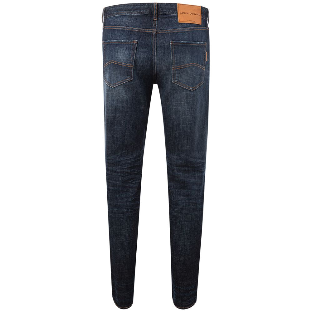 Armani Exchange Blue Cotton Jeans & Pant