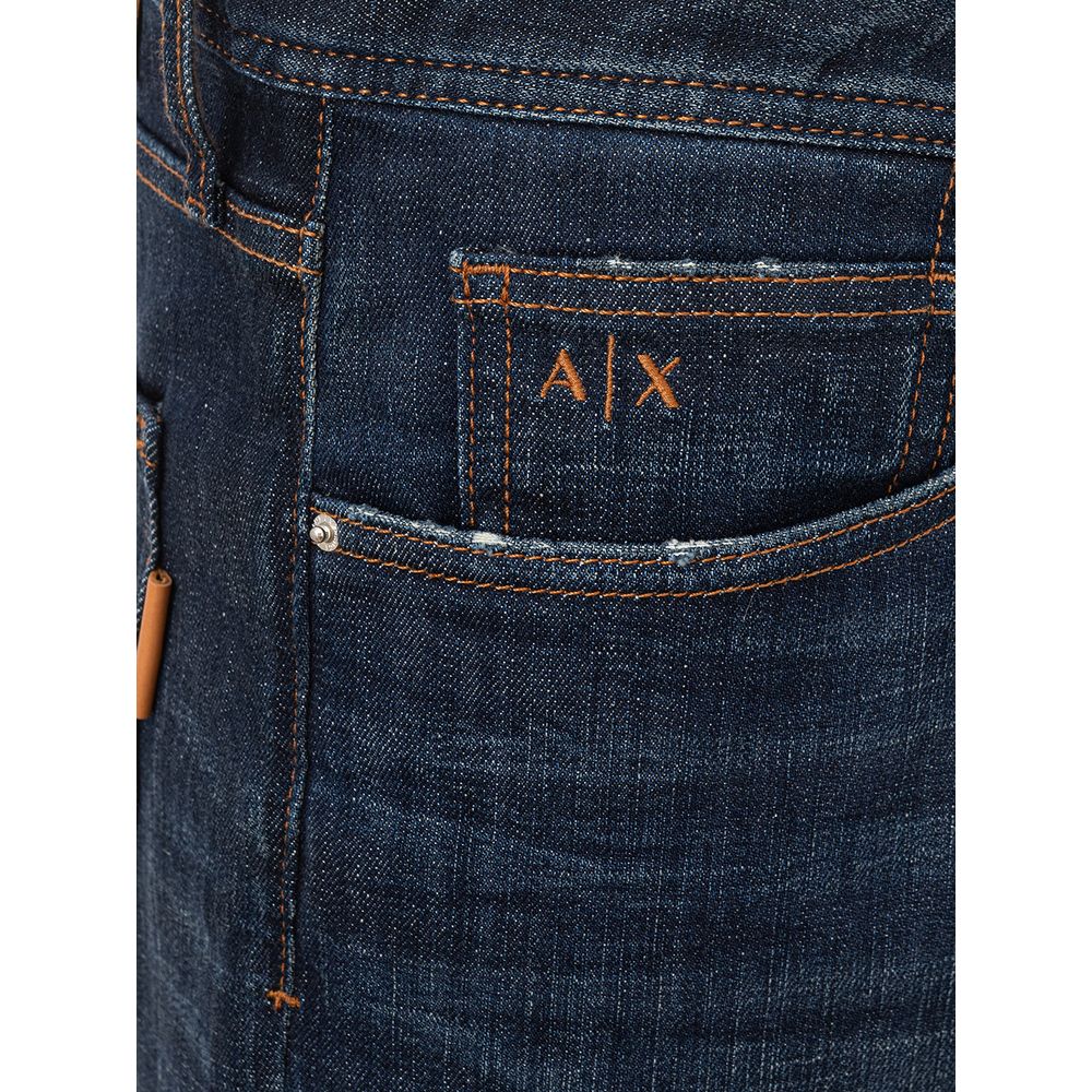 Armani Exchange Blue Cotton Jeans & Pant