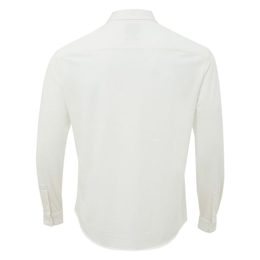 Armani Exchange White Cotton Organic Shirt