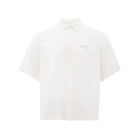 Armani Exchange White Viscose Shirt