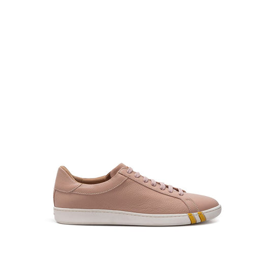 Bally Pink Cotton Leather Sneaker