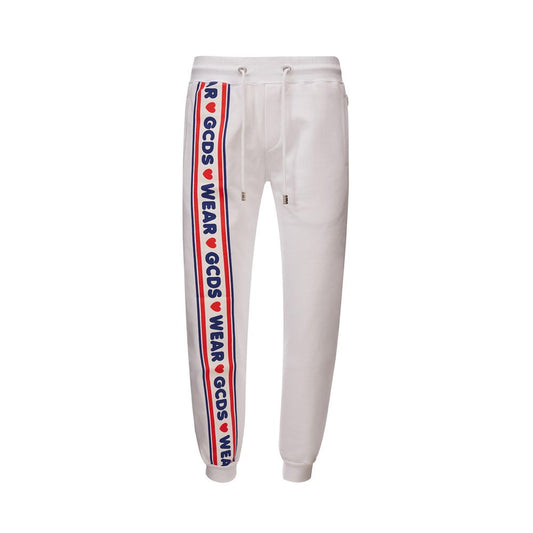 GCDS White Cotton Jeans & Pant