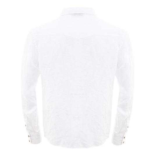 Gran Sasso White Linen Shirt