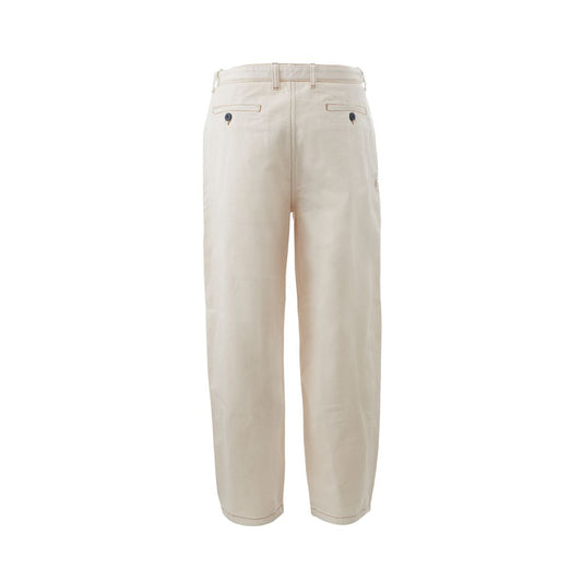 Emporio Armani Beige Cotton Jeans & Pant