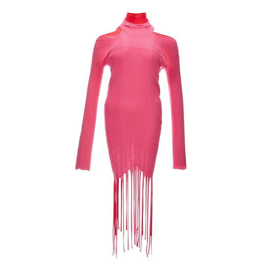 Bottega Veneta Pink Fringe Dress