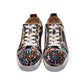 Christian Louboutin Louis Junior Spikes Orlato Crepe Satin Multicolour Limited Edition Dr Bored Print Sneakers