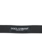 Dolce & Gabbana Red Leather Silver Metal Buckle Belt Men