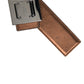 Dolce & Gabbana Metallic Bronze Leather Square Metal Buckle Belt