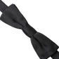 Dolce & Gabbana Black Silk Adjustable Neck Men Bow Tie