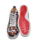 Christian Louboutin Louis Orlato Flat Crepe Satin Multicolour Limited edition Dr Bored Print High Top Sneakers