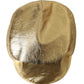 Dolce & Gabbana Metallic Gold Polyester Newsboy Hat Men