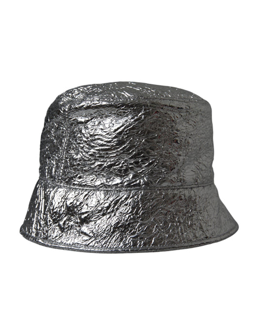 Dolce & Gabbana Metallic Silver Bucket Hat