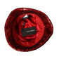 Dolce & Gabbana Red Sequined Nylon Bucket Hat Men