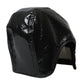 Dolce & Gabbana Black Leather Helmet Visor Bucket Hat Men