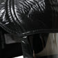 Dolce & Gabbana Black Leather Helmet Visor Bucket Hat Men