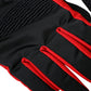 Dolce & Gabbana Black Red Nylon Wrist Length Gloves