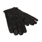 Dolce & Gabbana Black Leather Embossed Logo Short Hands Gloves