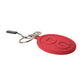 Dolce & Gabbana Red Rubber DG Logo Silver Brass Metal Keyring Keychain