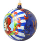 Dolce & Gabbana Multicolor Carretto Print Round Ornament Christmas Ball