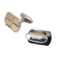 Dolce & Gabbana Silver Gold Plated Metal Brass Pin Cufflinks