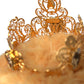 Dolce & Gabbana Brown Teddy Bear Gold Crystal Crown Hair Band Diadem