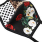 Dolce & Gabbana Multicolor Leopard Floral Elastic Ear Strap Face Mask