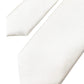 Dolce & Gabbana White Solid 100% Silk Adjustable Tie