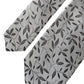 Dolce & Gabbana Gray Leaves 100% Silk Adjustable Tie