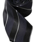 Dolce & Gabbana Black White Stripes Silk Adjustable Tie