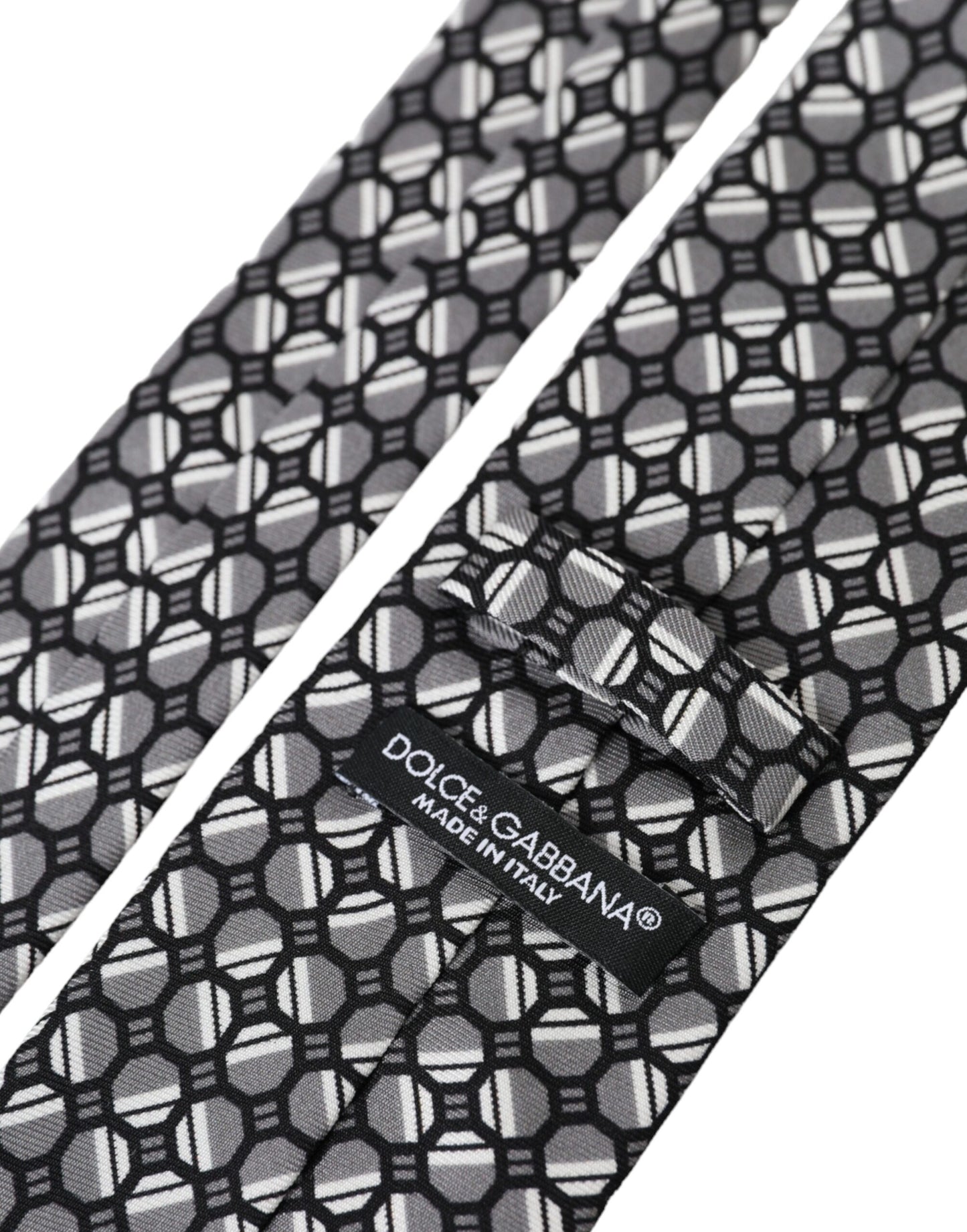 Dolce & Gabbana Multicolor Patterned 100% Silk Adjustable Tie