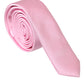 Dolce & Gabbana Pink Solid Silk Adjustable Tie Men