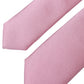 Dolce & Gabbana Pink Solid Silk Adjustable Tie Men