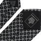 Dolce & Gabbana Black White Patterned Silk Adjustable Men Tie