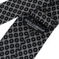 Dolce & Gabbana Black White Patterned Silk Adjustable Men Tie